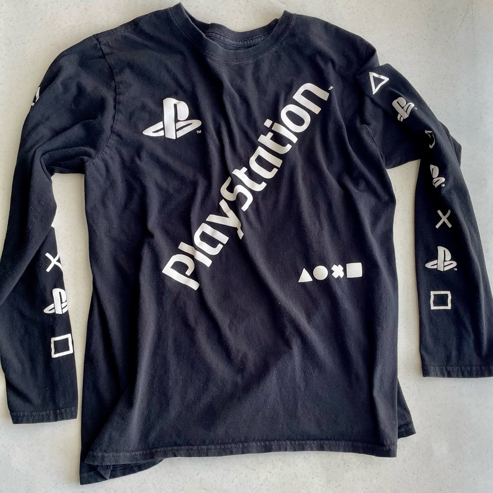 PlayStation PS Black Long Sleeve Shirt M 2018